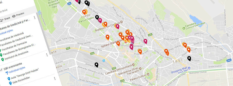 Harta UMF Iași